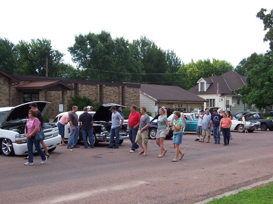 People and cars.